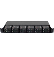 1U 19inch 12 Slots Mini Media Converter Rack