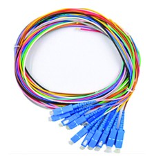 Singlemode Fiber Optic Pigtail Color Coded 12Pack