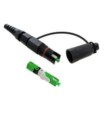 Waterproof IP67 SC/APC Hardened Fiber Drop Cable Connector